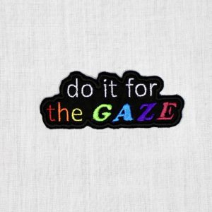For the gaze patch iron on and sew on