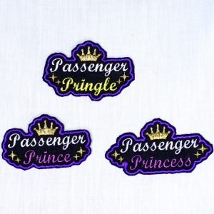 Passenger princess/prince/pringle patches iron on and sew on