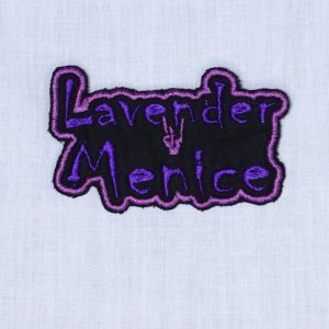 Lavender menace patch iron on and sew on