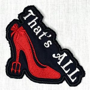 That’s all patch iron on and sew on